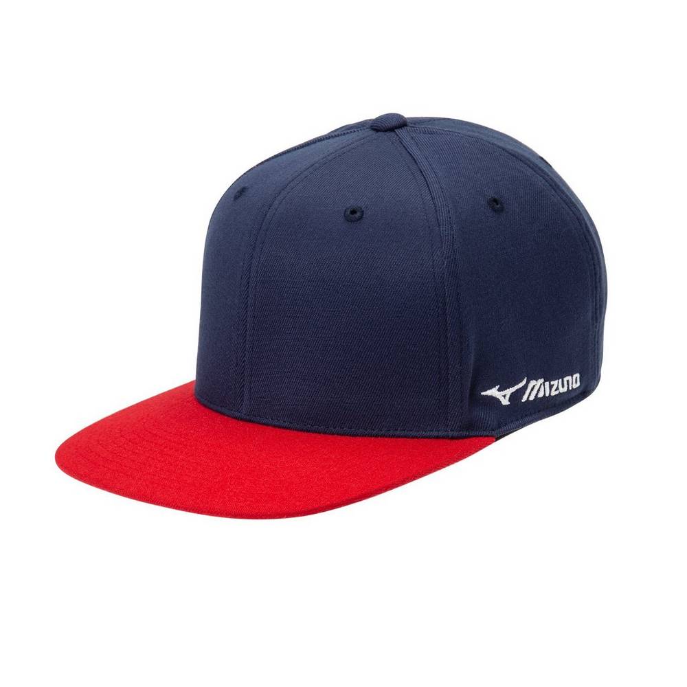 Panske Čiapky Mizuno Team Snapback Námornícka Modrá/Červené Vypredaj YSTQ79426